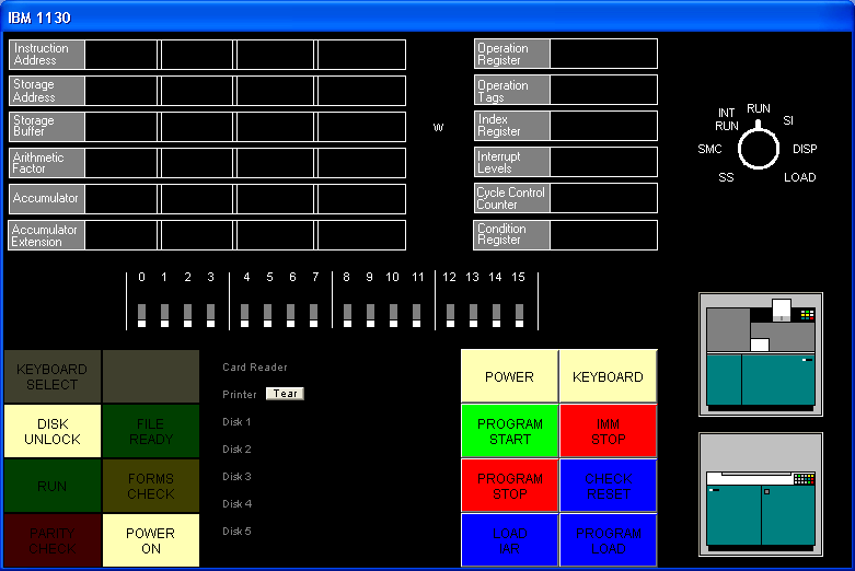 Emulator GUI display